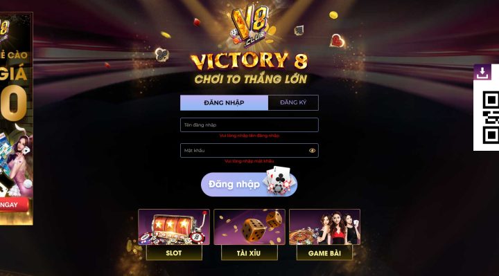 Trên Dưới V8Club - Hướng dẫn các thao tác chơi game dễ hiểu  9 Thực hiện đăng nhập vào tài khoản để tham gia chơi game Trên Dưới tại V8Club