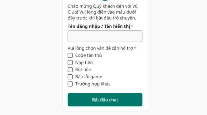 Hướng dẫn liên hệ cổng game V8club 1 Cách liên hệ cổng game V8club