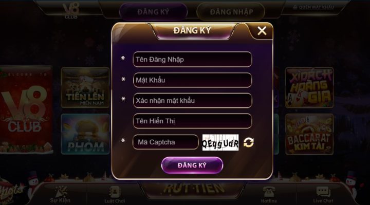 Hướng dẫn đăng ký tài khoản cổng game V8club 4 Hướng dẫn đăng ký V8club chính xác nhất